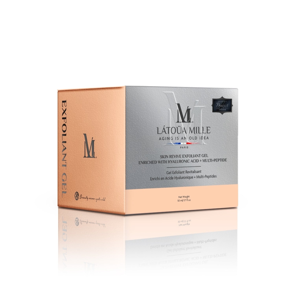 Exfoliant Gel - Silver and Peach